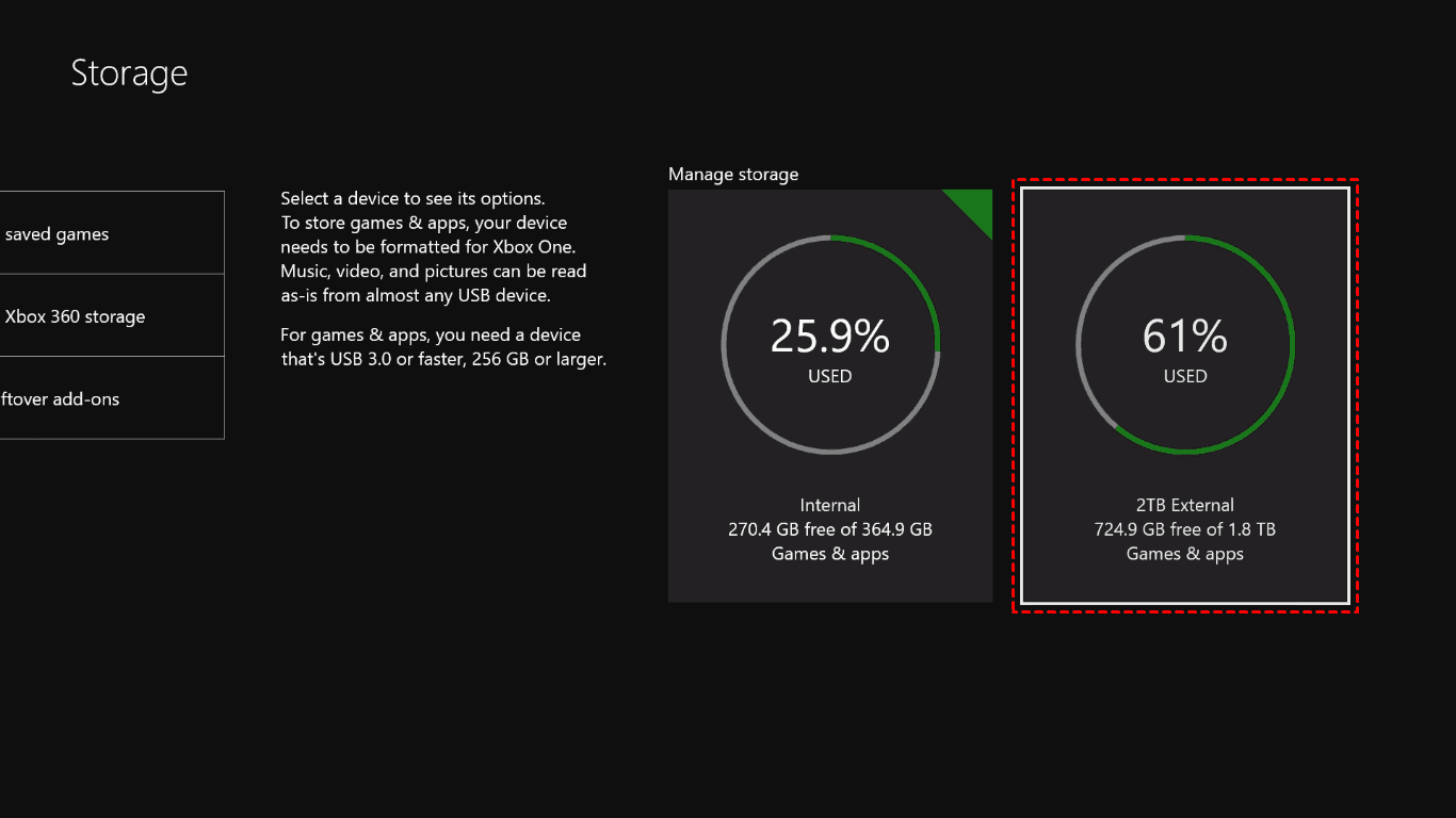 Xbox One S 硬碟免費更新到更大的 HDD/SSD